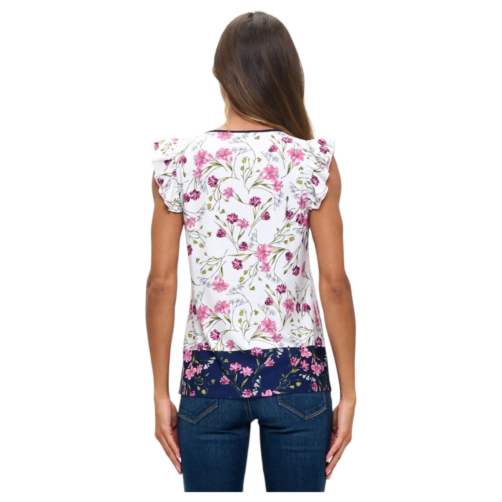 PERSEPTION PERSEPTION KEYHOLE SLEEVELESS TOP TP-MS-2127