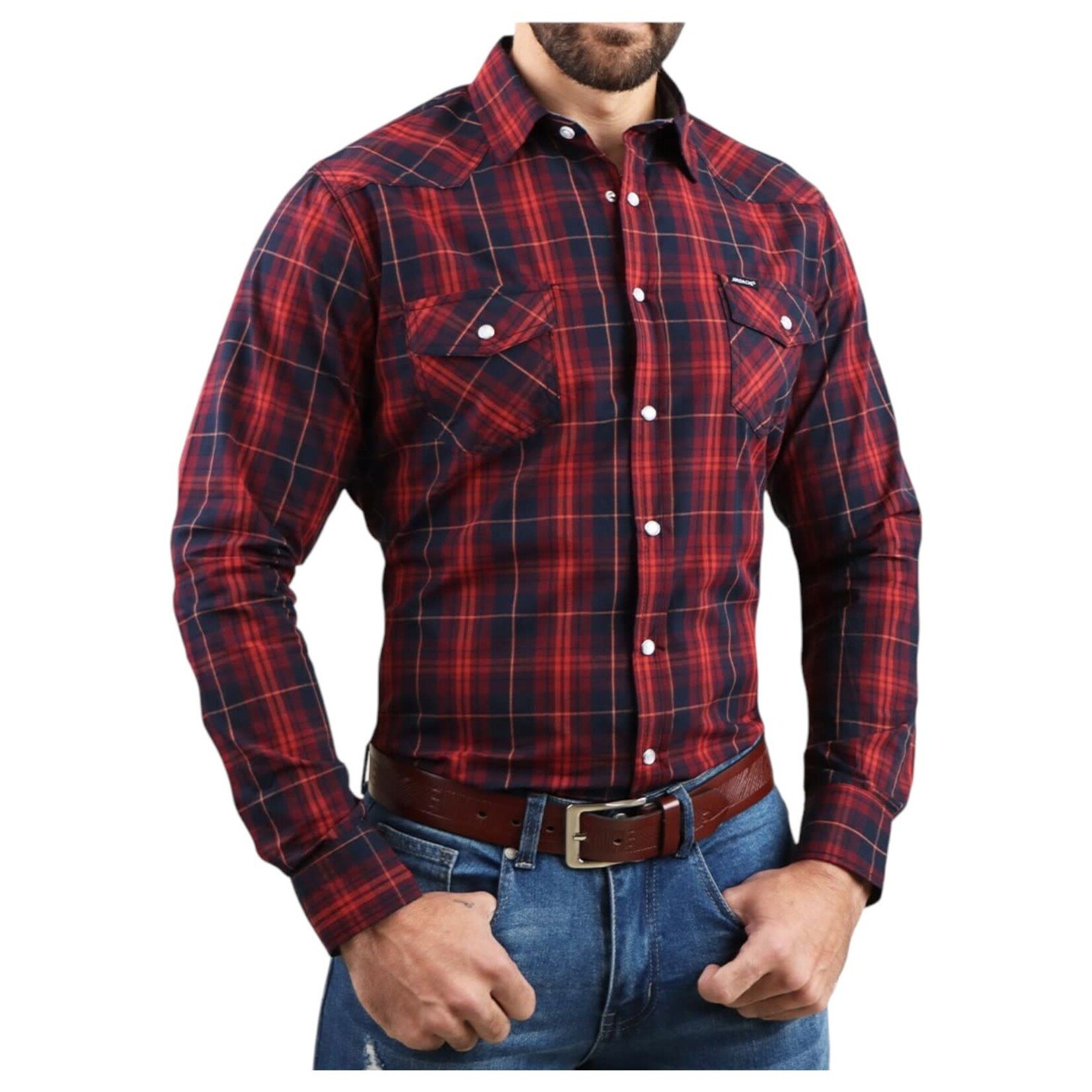 JORDACHE CLOTHING JORDACHE LONG SLEEVE PLAID SHIRT 20L-761