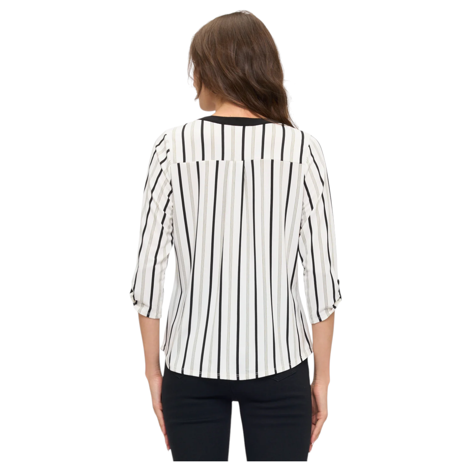 PERSEPTION PERSEPTION ROLL TAB LONG SLEEVE TOP TP-MS-1736