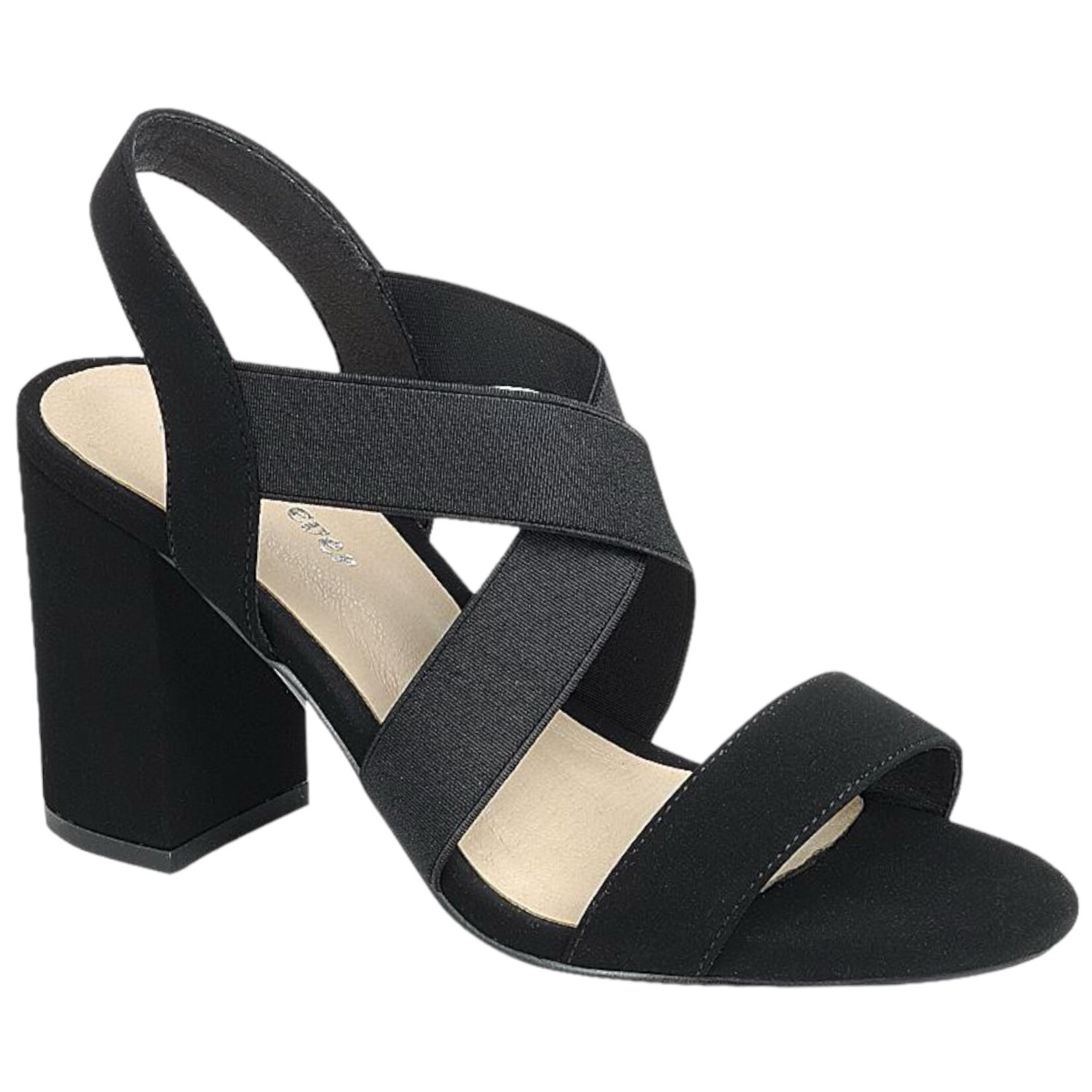 FOREVER FOREVER ELASTIC CROSS BAND HEEL MONA-03