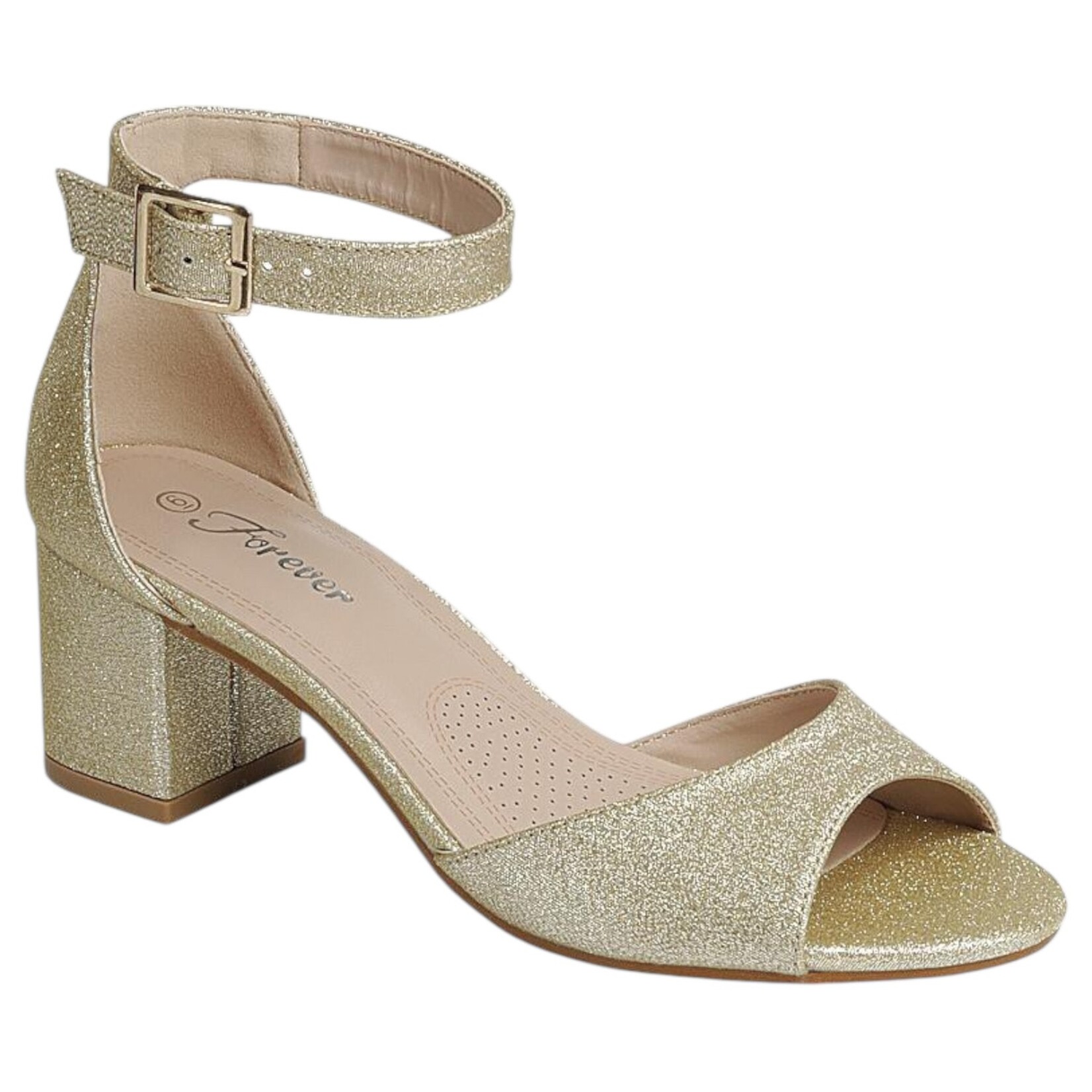 FOREVER FOREVER ANKLE STRAP LOW BLOCK HEEL NATALY-03