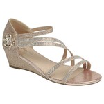 FOREVER FOREVER STRAPPY RHINESTONE WEDGE BLAZE-38
