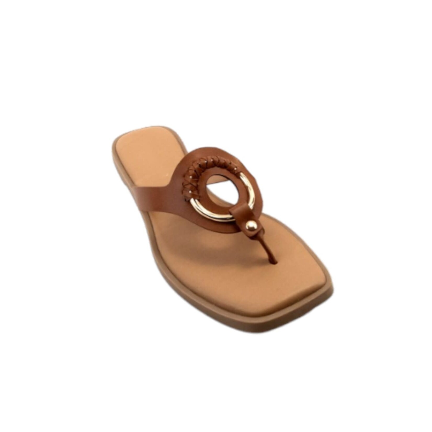 SODA SODA BRAIDED METAL RING THONG SLIPPER SEDRIC