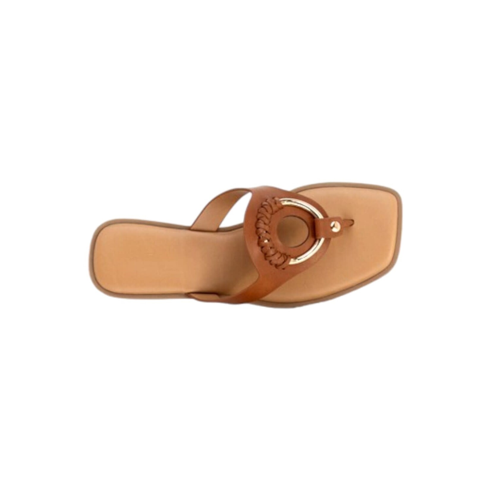 SODA SODA BRAIDED METAL RING THONG SLIPPER SEDRIC