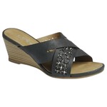 FOREVER FOREVER CROSS BAND SLIDE WEDGE NITA-05