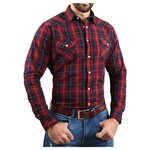 JORDACHE CLOTHING JORDACHE LONG SLEEVE PLAID SHIRT 20L-761