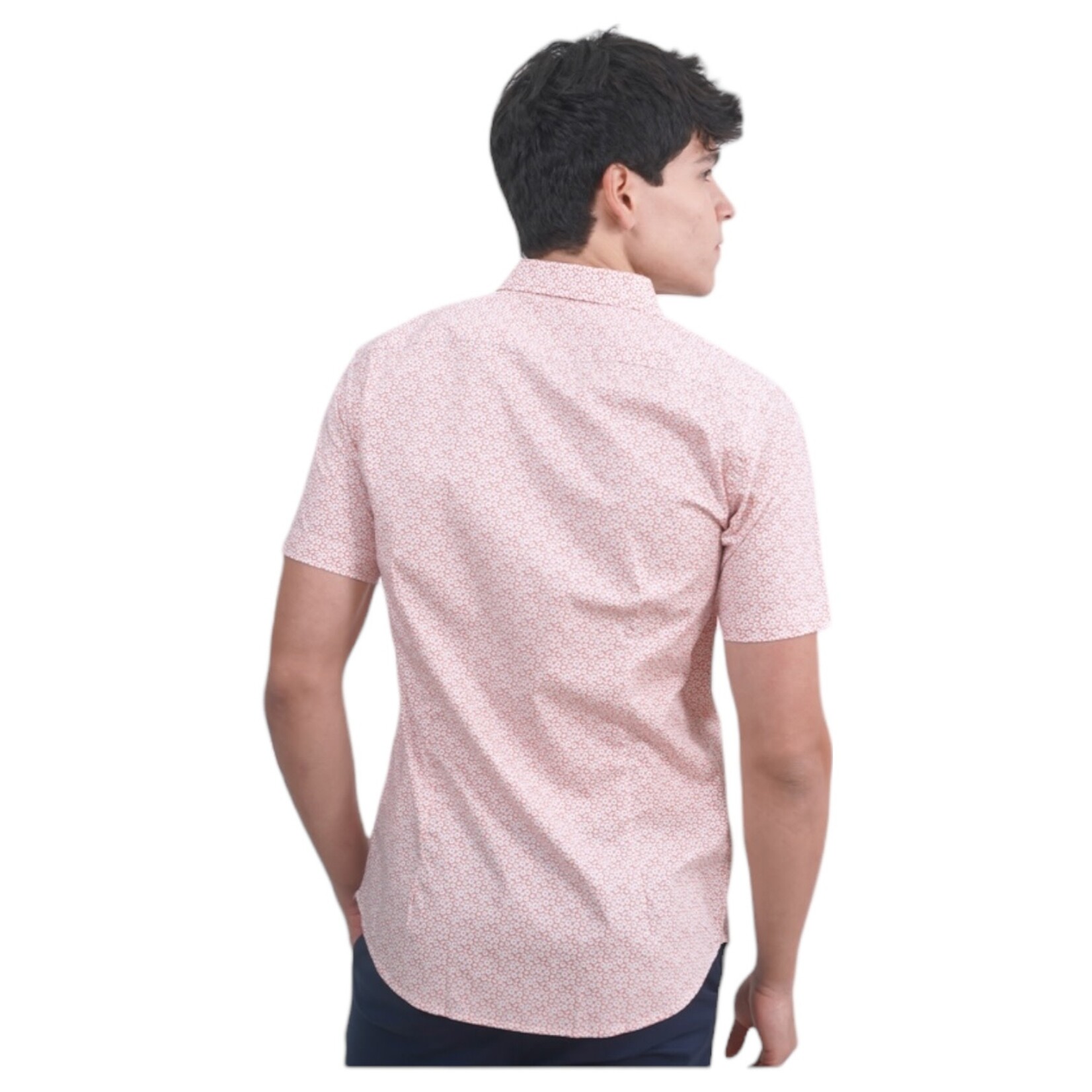 ESTIVANELI ESTIVANELI SHORT SLEEVE MINI PATTERN SHIRT KD-101658