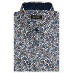 GIORGINNI GIORGINNI SHORT SLEEVE FLORAL PATTERNED SHIRT FPS-2442