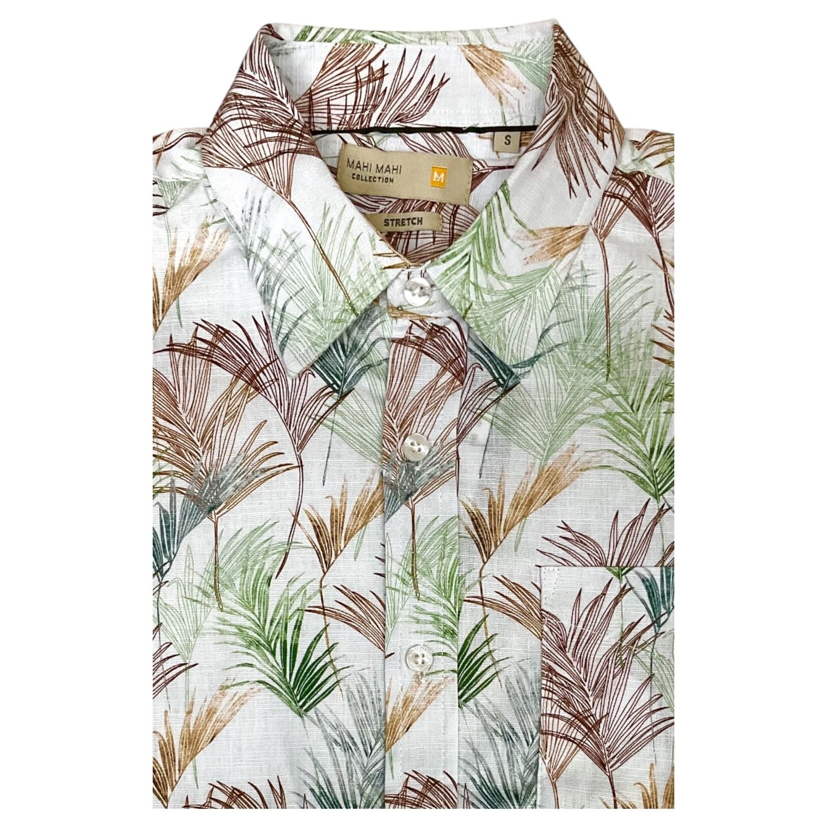 MAHI MAHI MAHI MAHI LINEN SHORT SLEEVE SHIRT MT-320