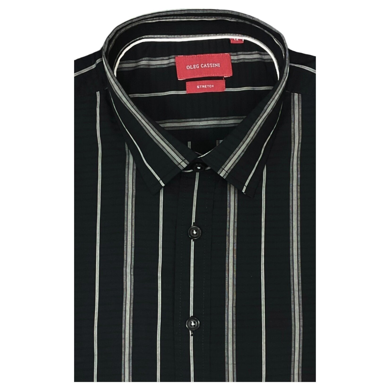 OLEG CASSINI OLEG CASSINI STRIPE LONG SLEEVE SHIRT 13L-2032