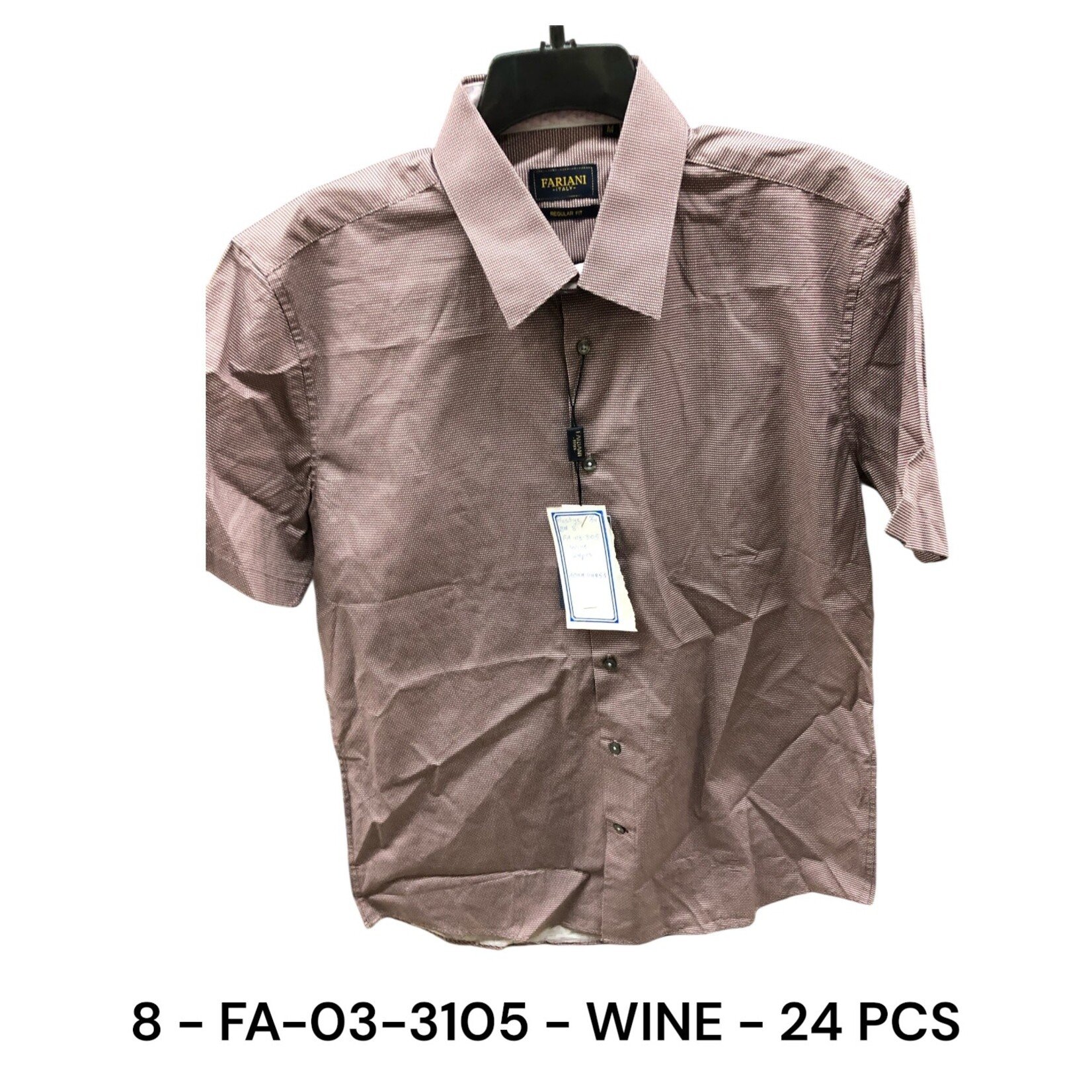 FARIANI FARIANI REGULAR FIT SHORT SLEEVE SHIRT FA-3105