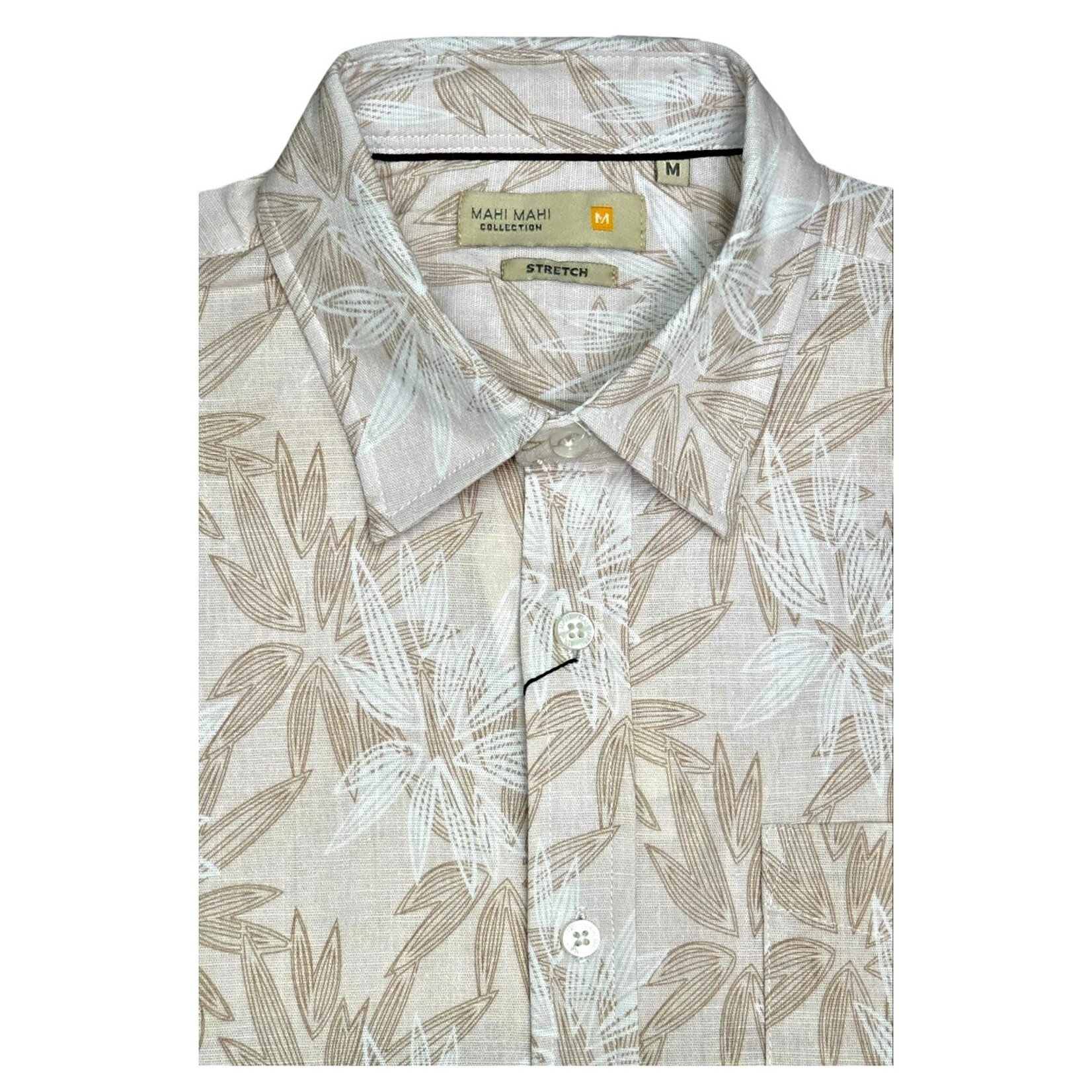 MAHI MAHI MAHI MAHI LINEN SHORT SLEEVE SHIRT MT-327