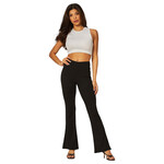 LOVE POEM LOVE POEM STRETCHY RIBBED HIGH WAIST FLARE PANT RB42-1F
