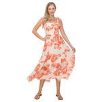 ONE THE LAND ONE THE LAND SLEEVELESS FLORAL MIDI DRESS OL24A197-1