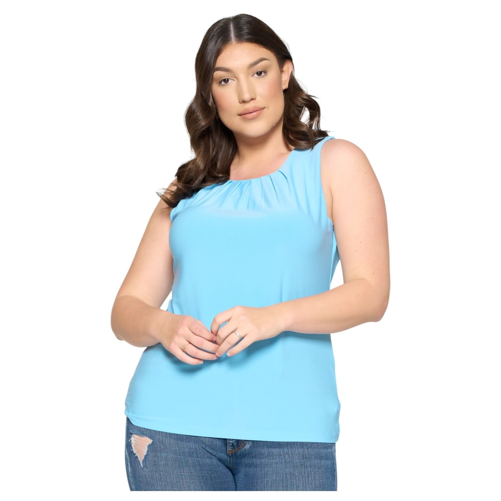 DNA DNA PLUS FRONT PLEAT SLEEVELESS TOP 3386XT-20068