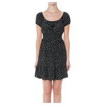 AMBIANCE APPAREL AMBIANCE DITSY FLORAL SHORT SLEEVE TIERED MINI DRESS 75949-1