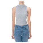 AMBIANCE APPAREL AMBIANCE RIBBED MOCK NECK SLEEVELESS TOP 75815
