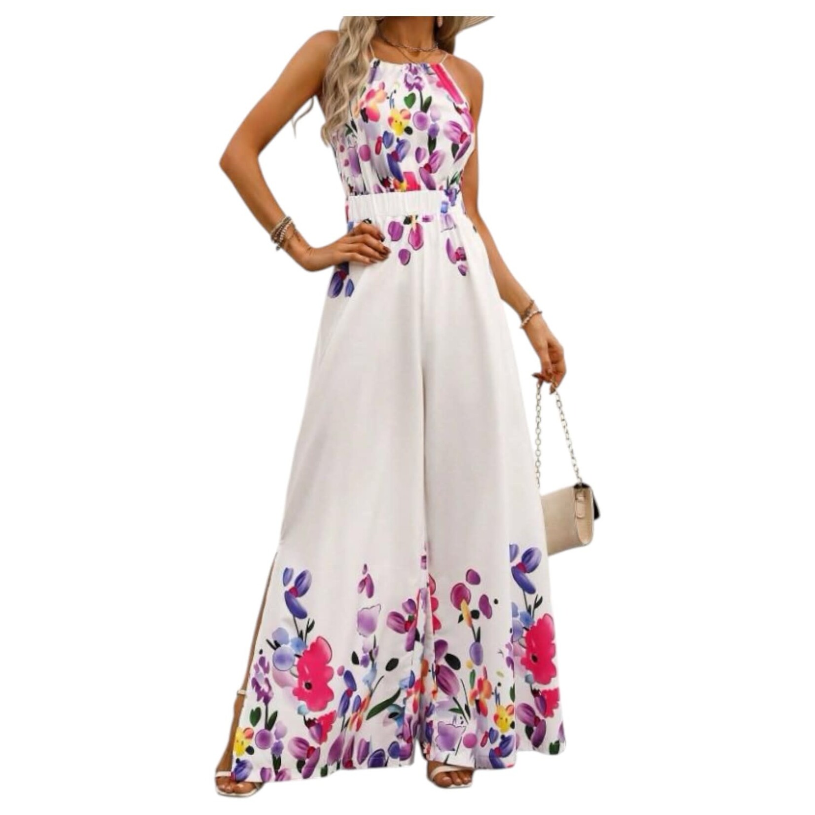 MISS KELLY MISS KELLY SLEEVELESS WIDE LEG JUMPSUIT SD5386