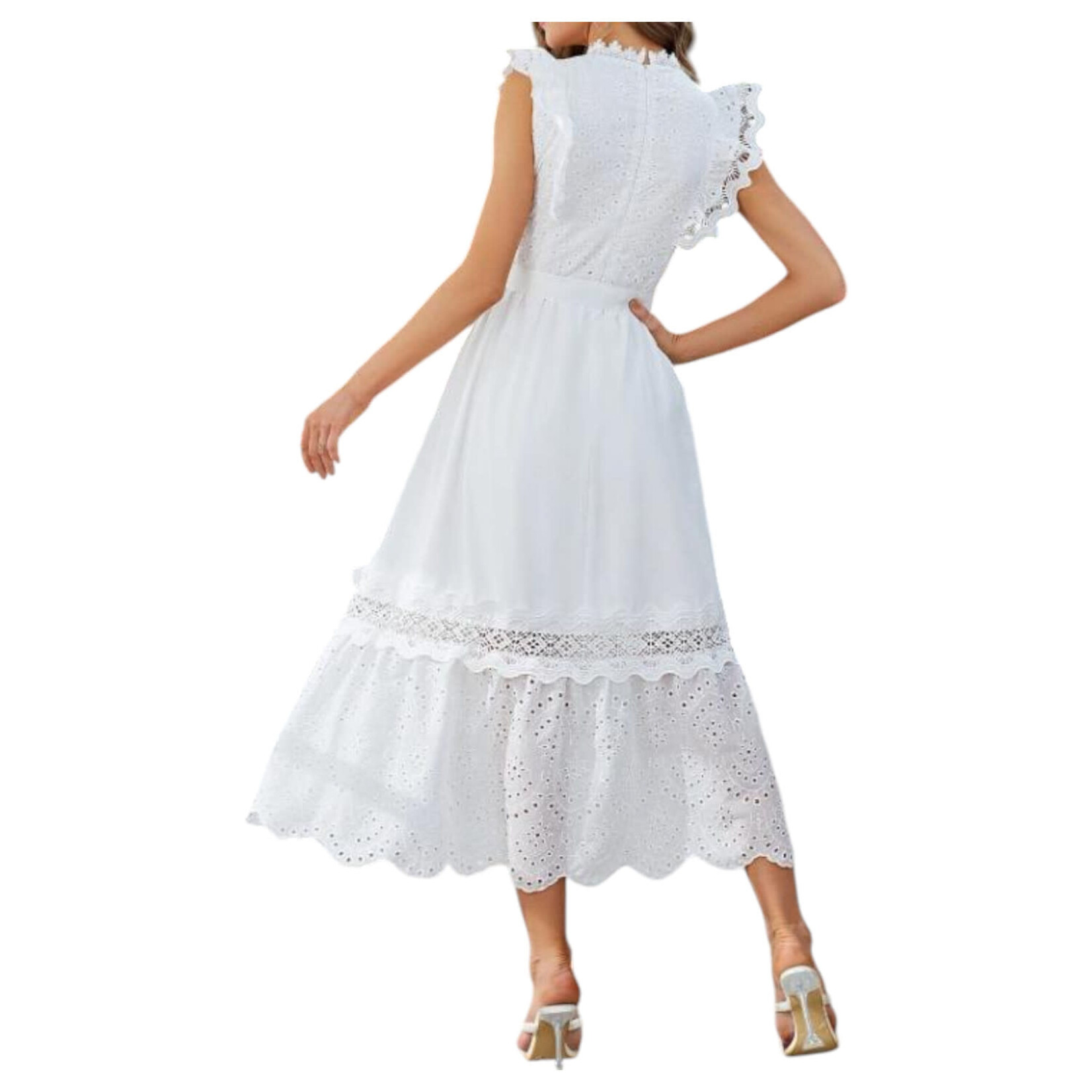 MISS KELLY MISS KELLY CAP SLEEVE LACE DRESS SD5382