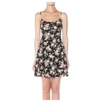 AMBIANCE APPAREL AMBIANCE FLORAL TIE FRONT CAMI MINI DRESS 76198-1