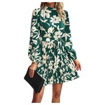 MISS KELLY MISS KELLY LONG SLEEVE PLEATED DRESS SD5073