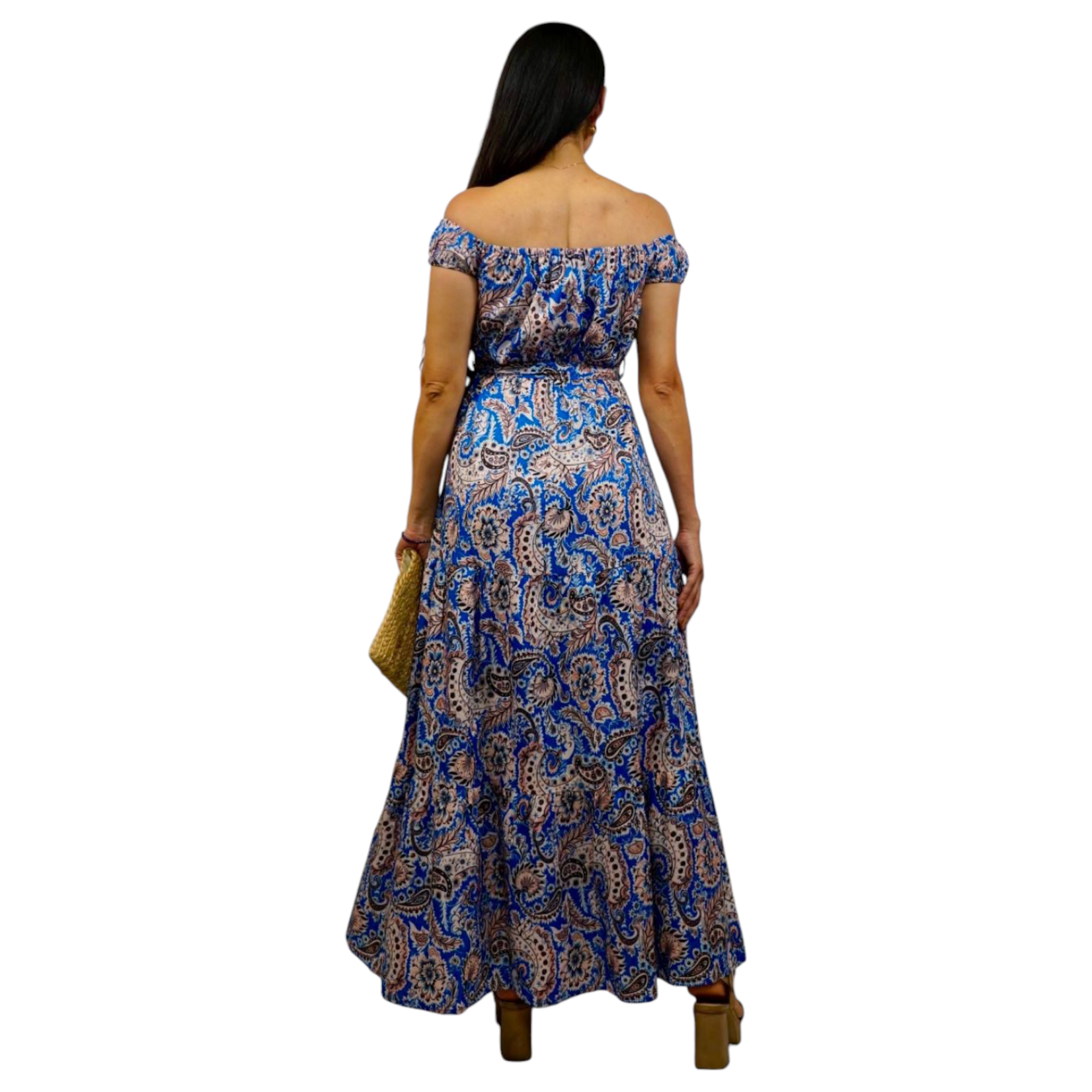 MISS KELLY MISS KELLY OFF SHOULDER MAXI DRESS SD5352