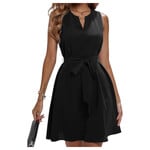 MISS KELLY MISS KELLY SHORT TIE FRONT DRESS SD4438
