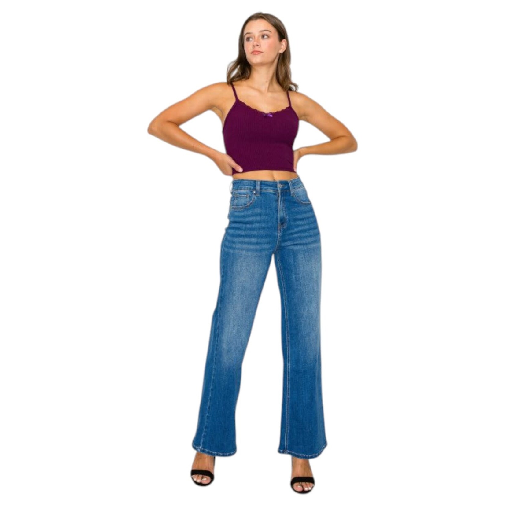 WAX JEANS WAX BASIC WIDE LEG JEAN 90386