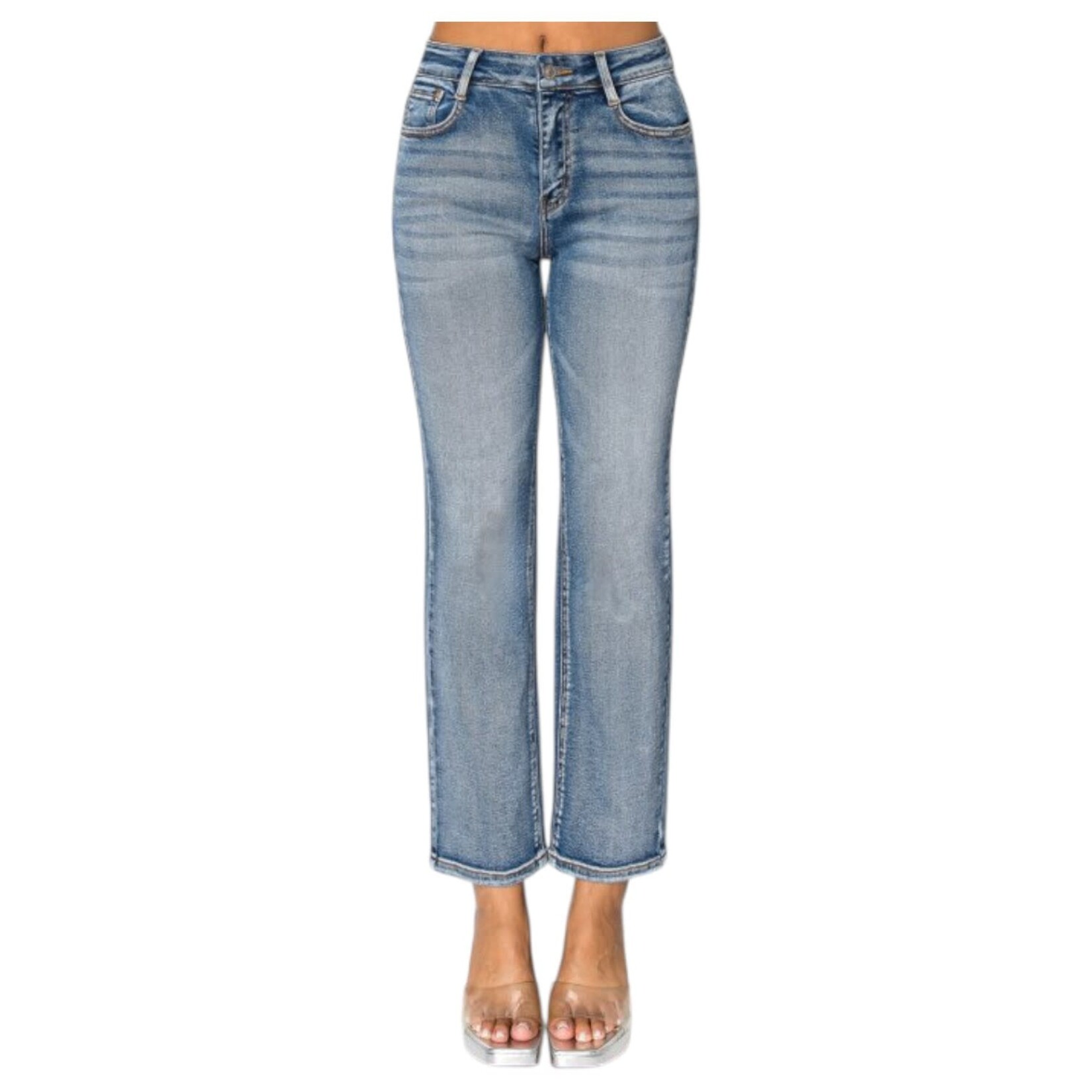 WAX JEANS WAX POTASSIUM WASH STRAIGHT JEAN 90369