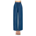 WAX JEANS WAX ELASTIC BAND W/BELT LOOSE JEAN 90342