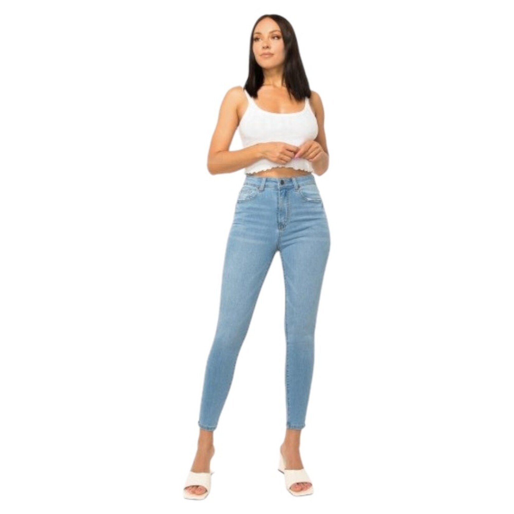 WAX JEANS WAX WASHED SKINNY JEANS 90325