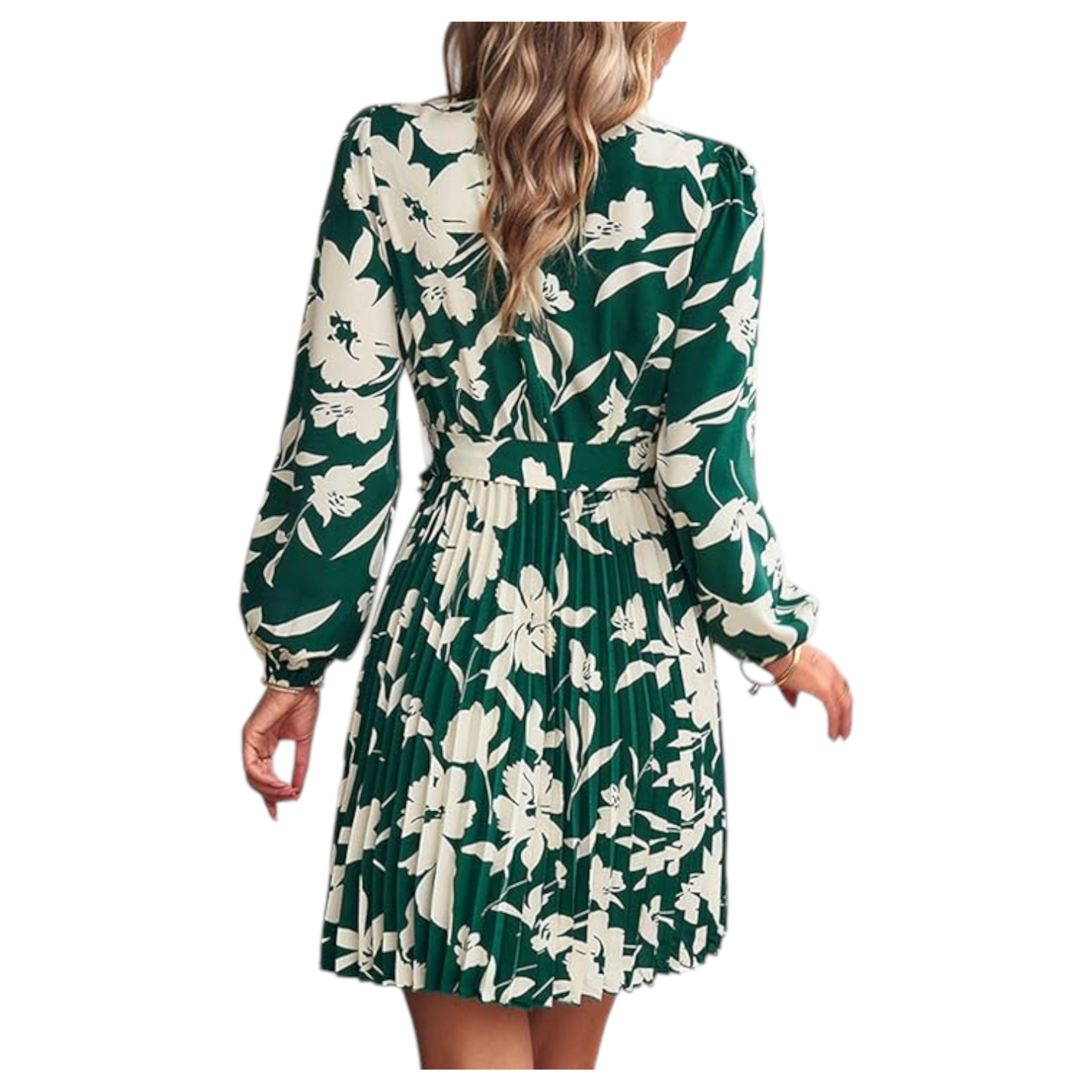 MISS KELLY MISS KELLY LONG SLEEVE PLEATED DRESS SD5073