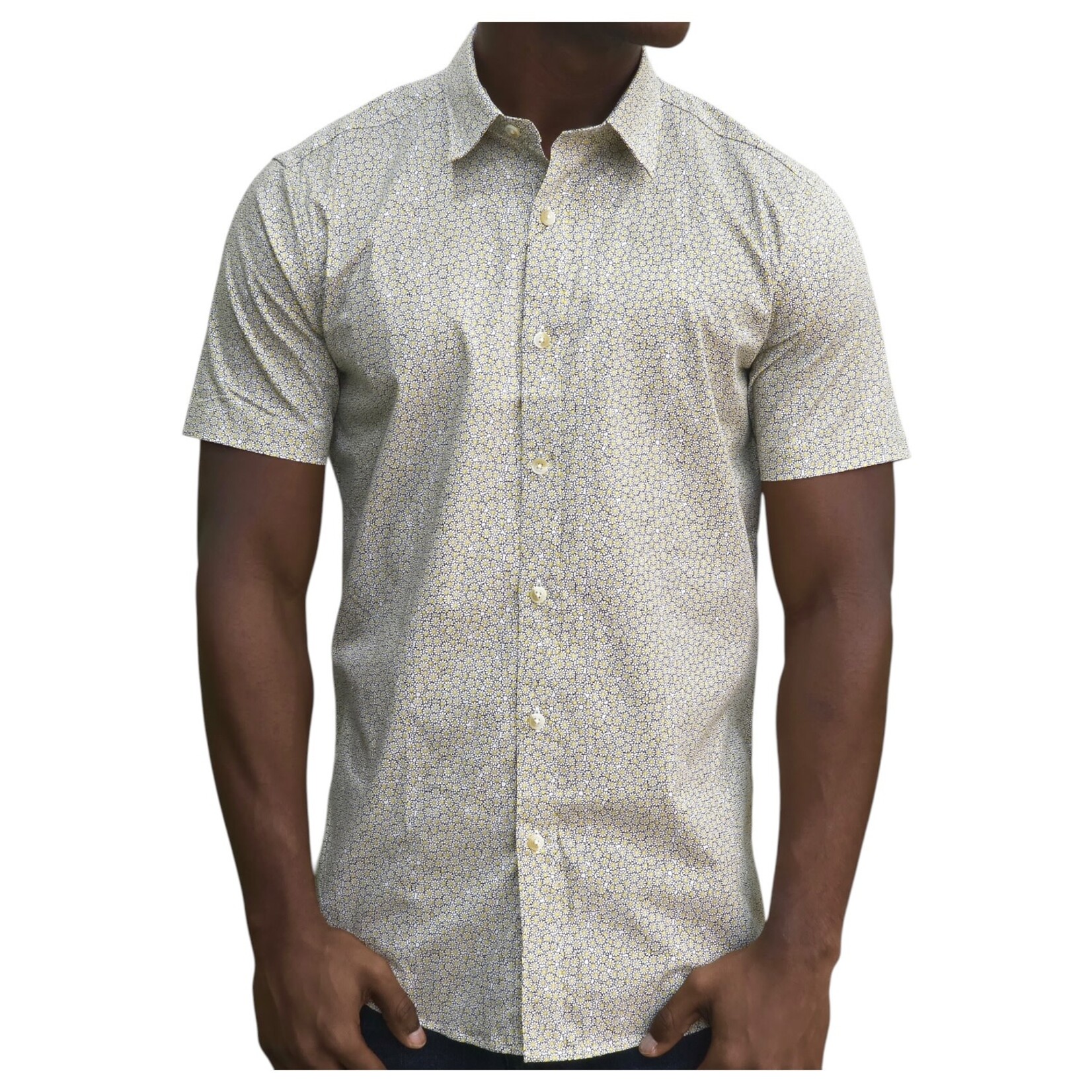 ESTIVANELI ESTIVANELI SLIM FIT SHORT SLEEVE SHIRT KD-101656