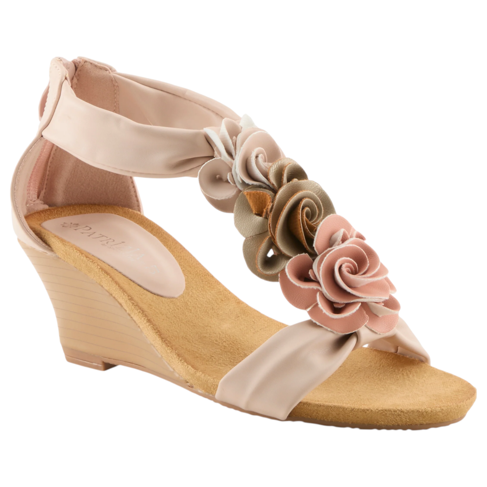 PATRIZIA PATRIZIA 3D FLOWER ANKLE STRAP WEDGE HARLEQUIN
