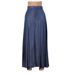 ANGELUS ANGELUS MAXI DENIM SKIRT TE-3750