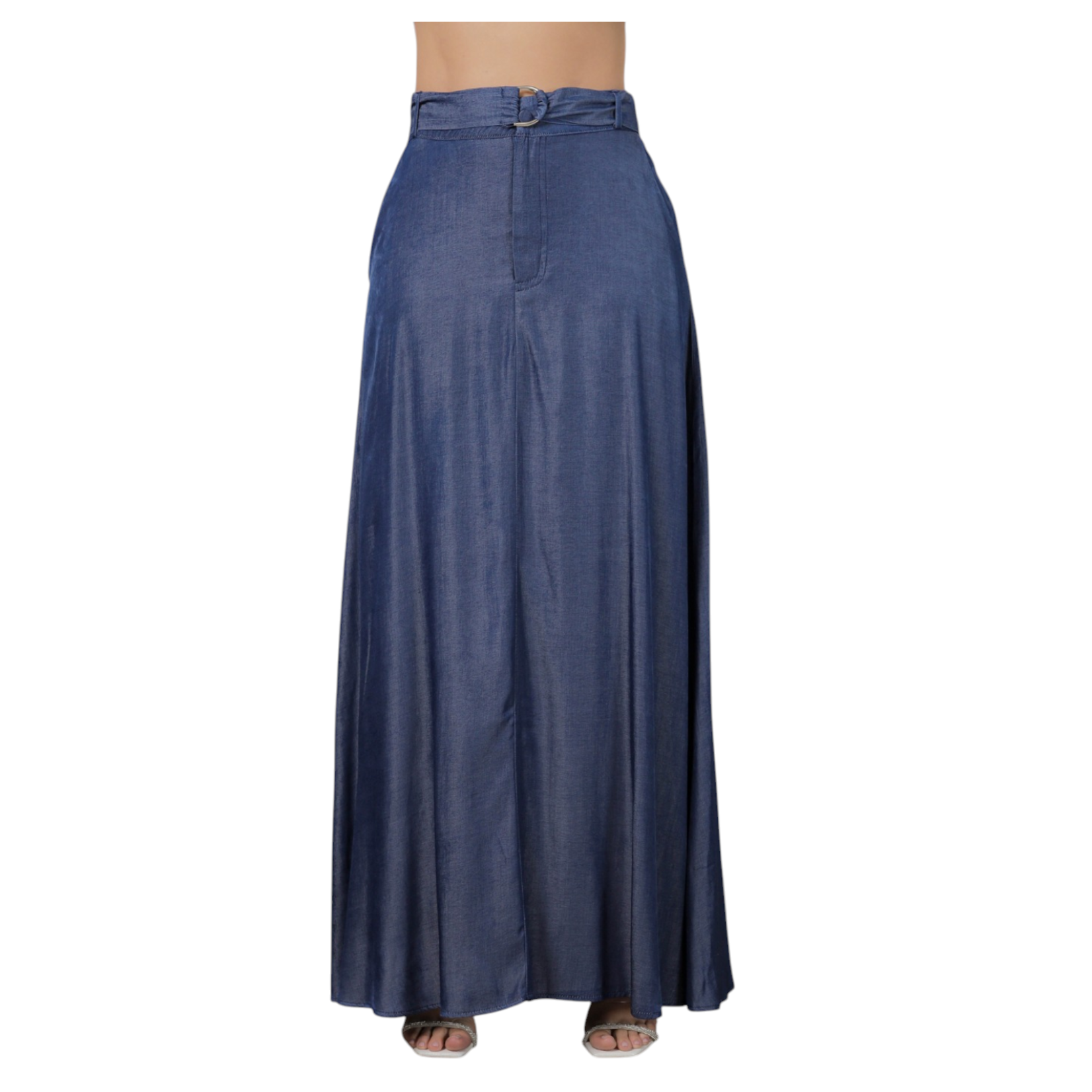 ANGELUS ANGELUS MAXI DENIM SKIRT TE-3750