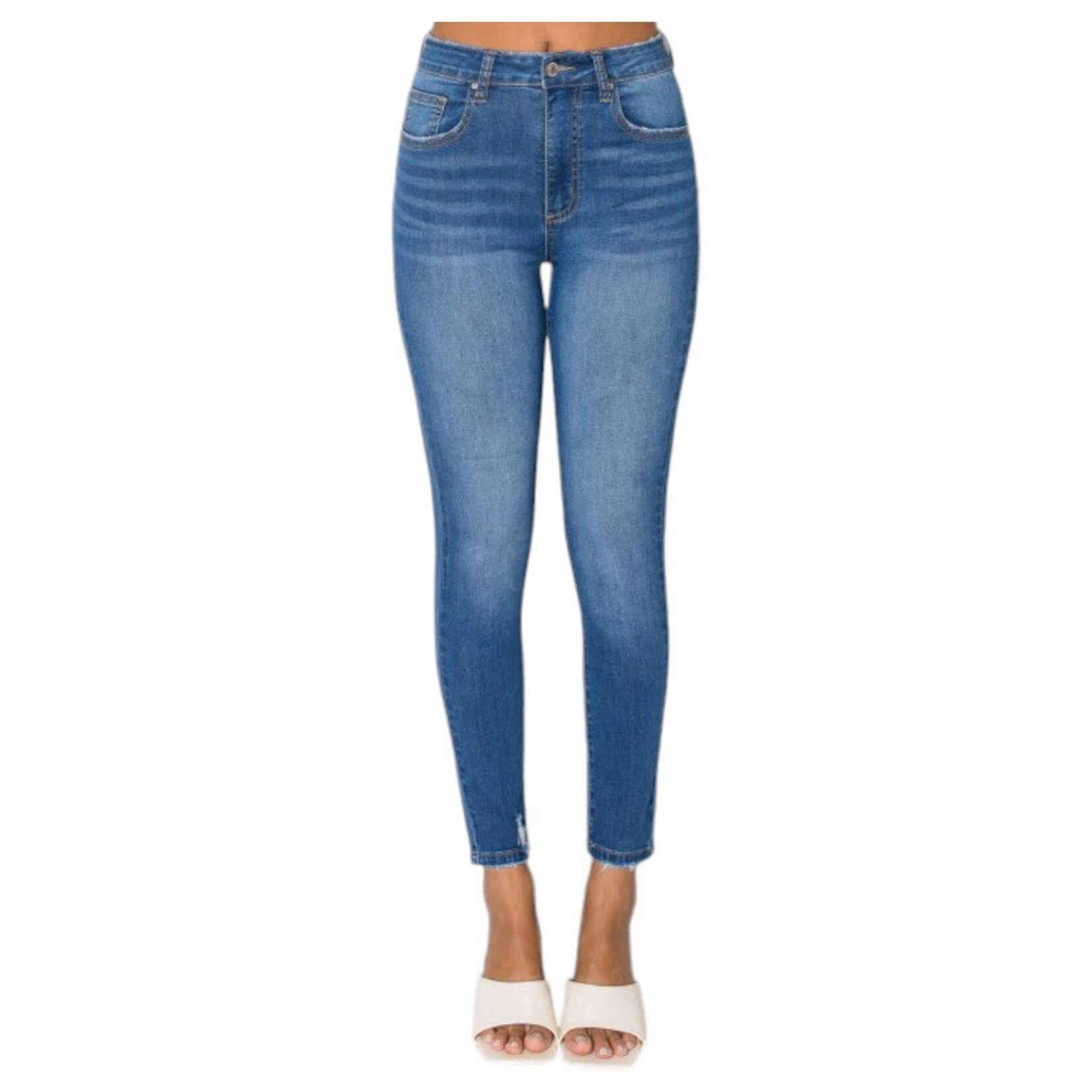 WAX JEANS WAX DISTRESSED SKINNY JEANS 90361