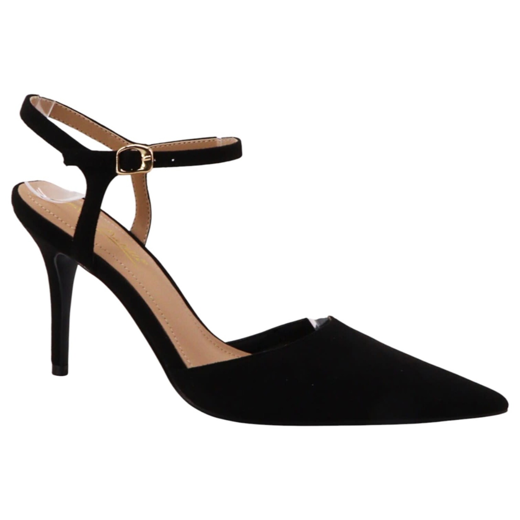 ANNE MICHELLE ANNE MICHELLE POINTED CLOSED TOE ANKLE STRAP HEEL BLADE-05