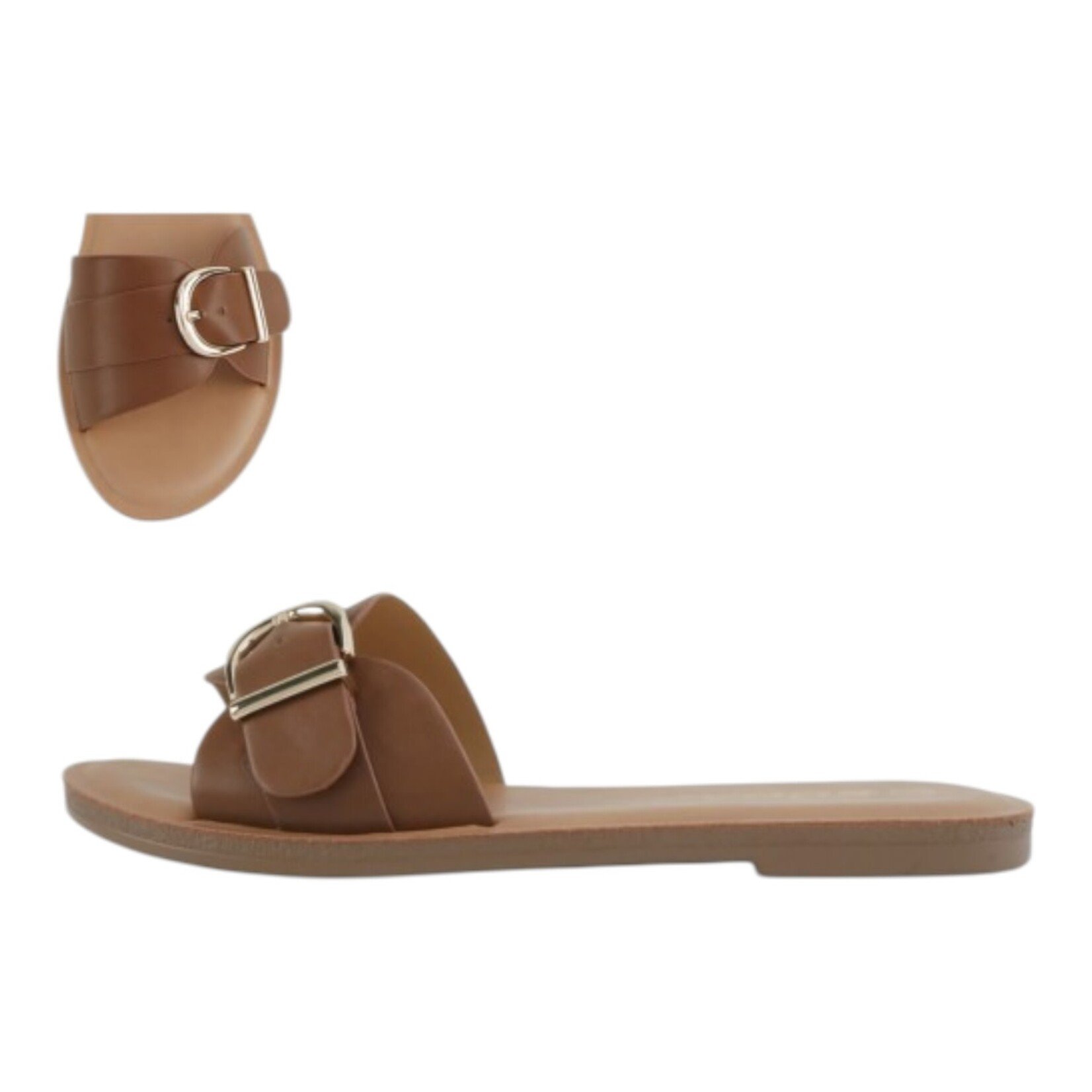 SODA SODA SLIDE WITH GOLD BUCKLE SLIPPER SIRAN