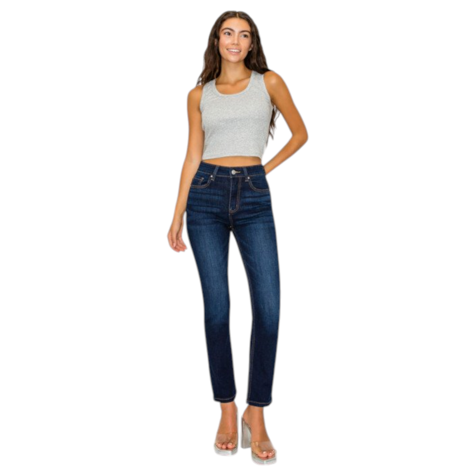 WAX JEANS WAX REGULAR SLIM STRAIGHT BASIC JEAN 90416