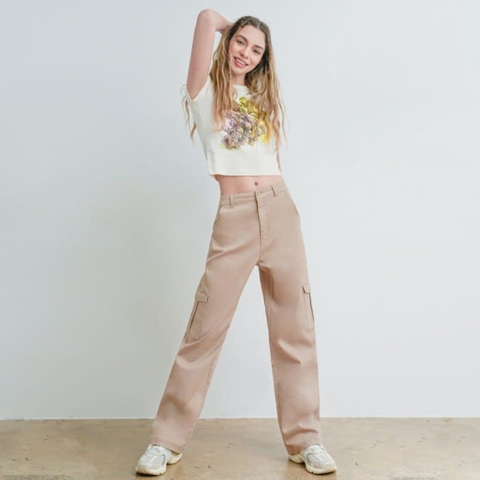 WAX JEANS WAX TWILL WIDE LEG CARGO PANT 90339