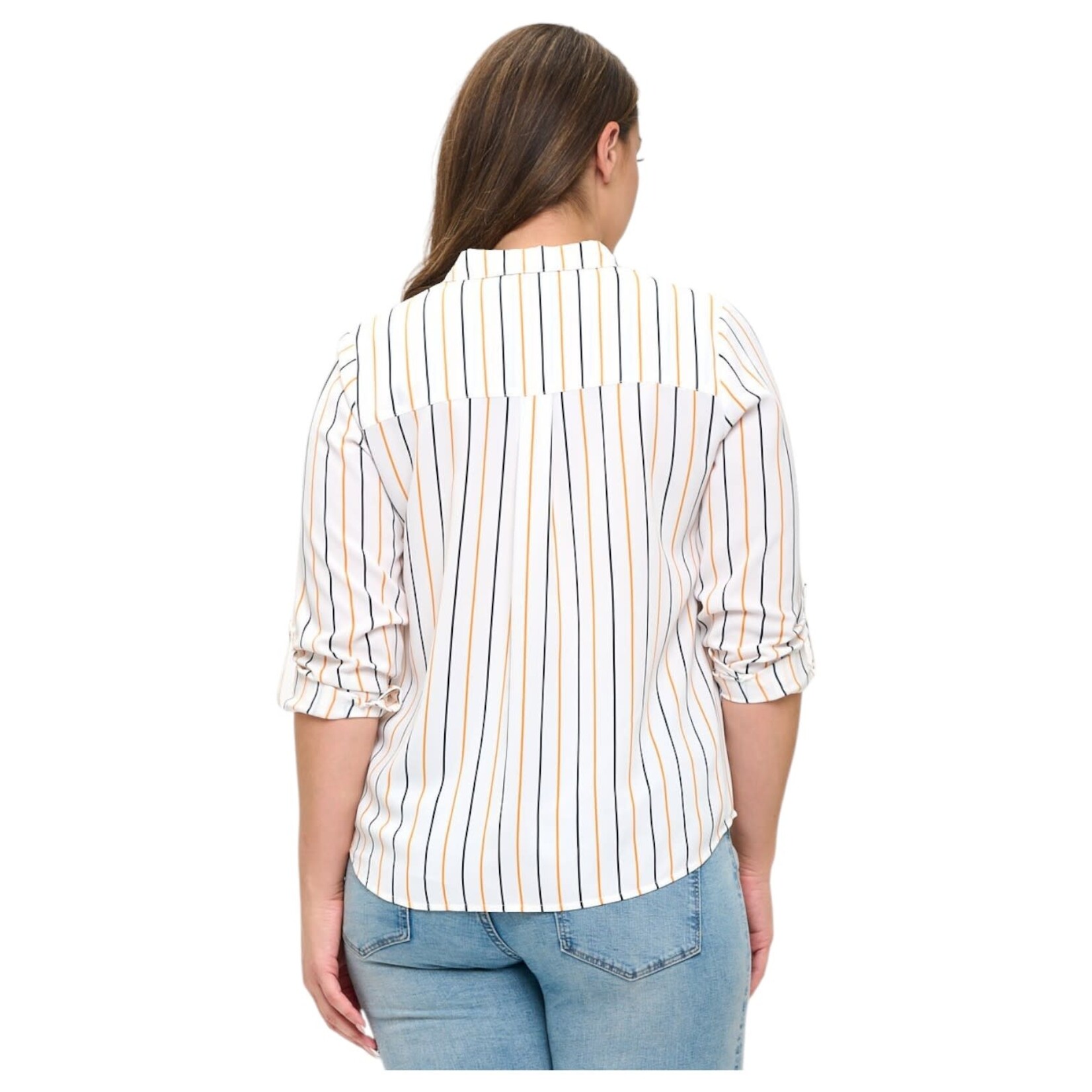 DNA DNA PLUS STRIPE LONG SLEEVE TOP 5488XB-18217