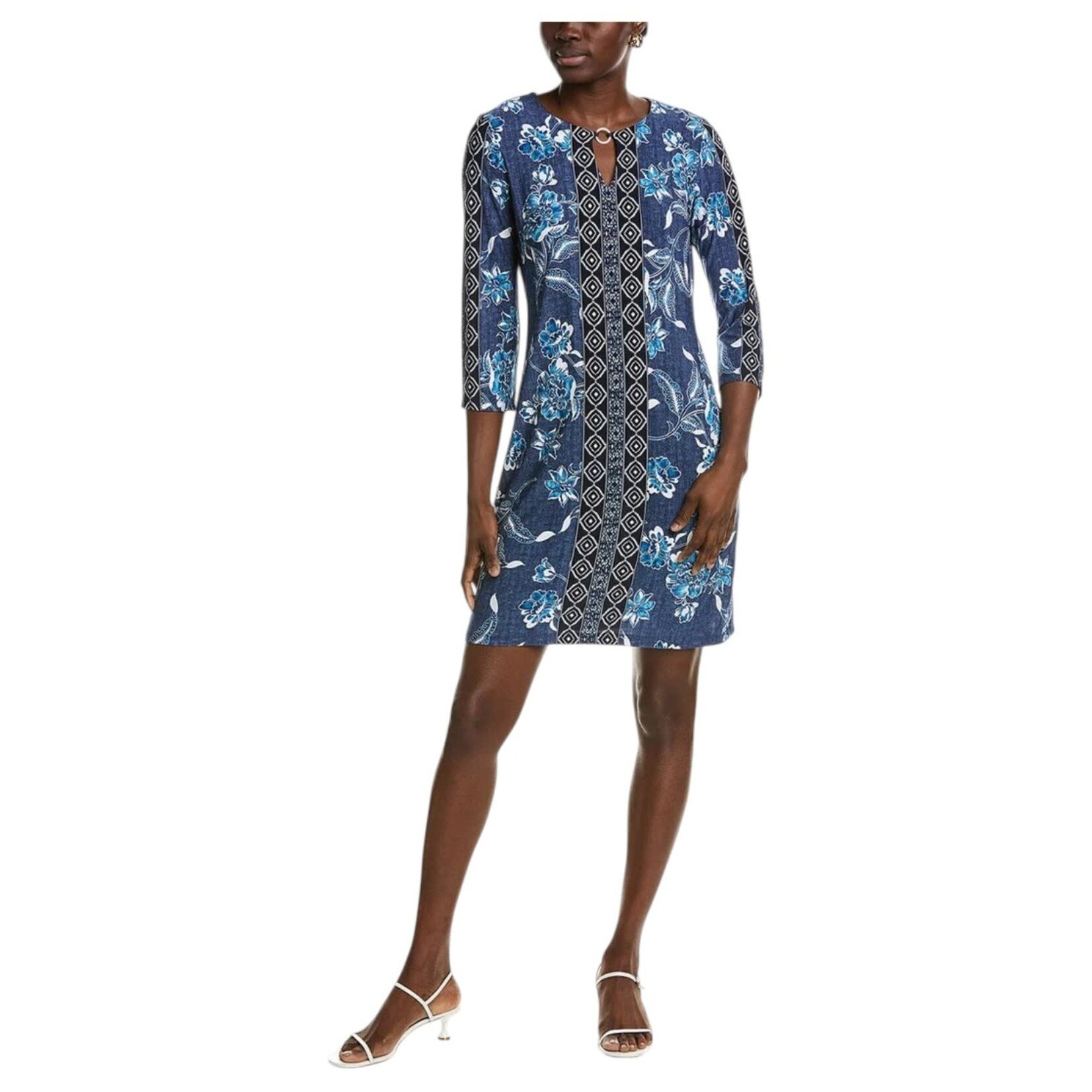 SANDRA DARREN SANDRA DARREN  KEYHOLE O-RING SHIFT DRESS 78013