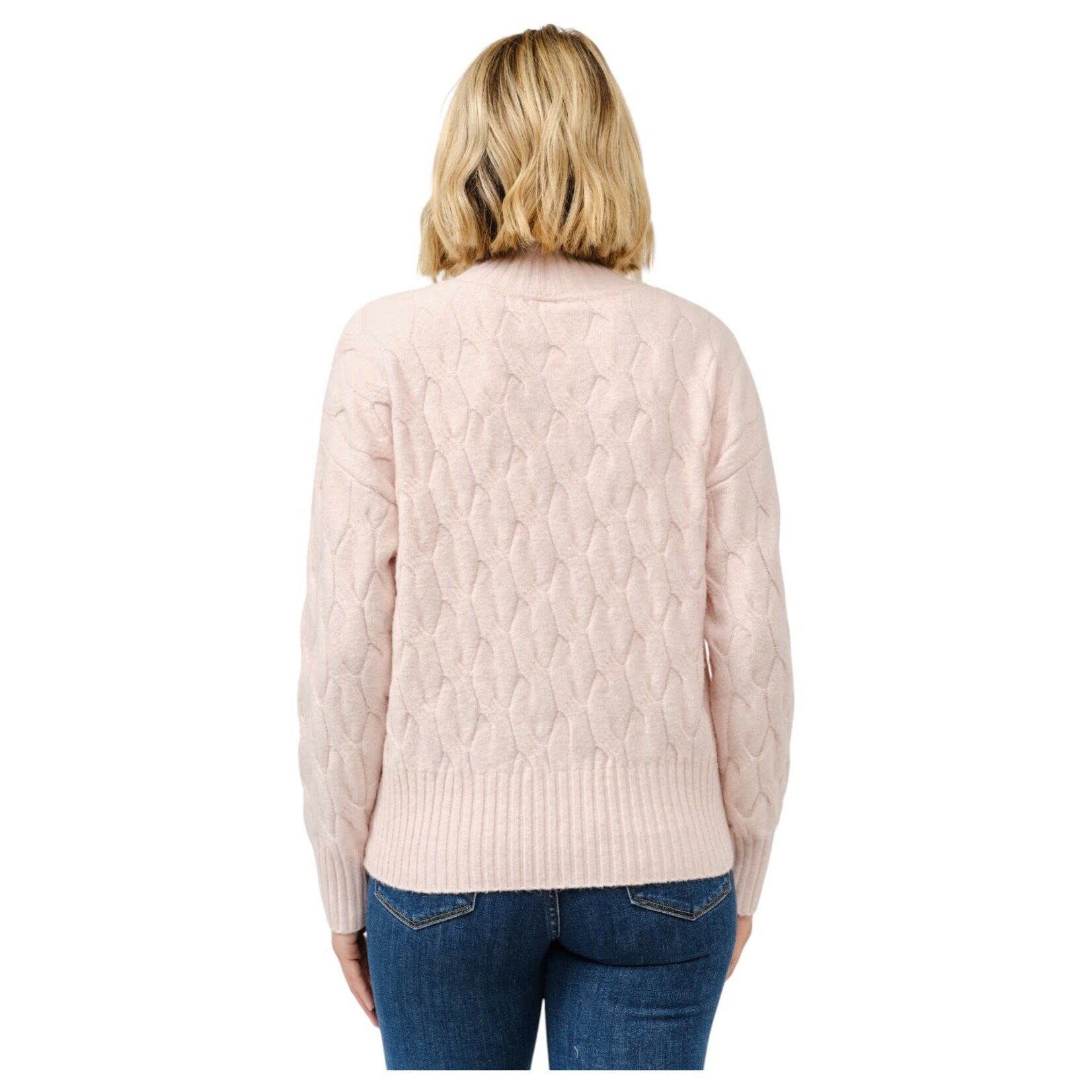 CIELO CIELO CABLE KNIT TURTLE NECK PULLOVER SWEATER SW723