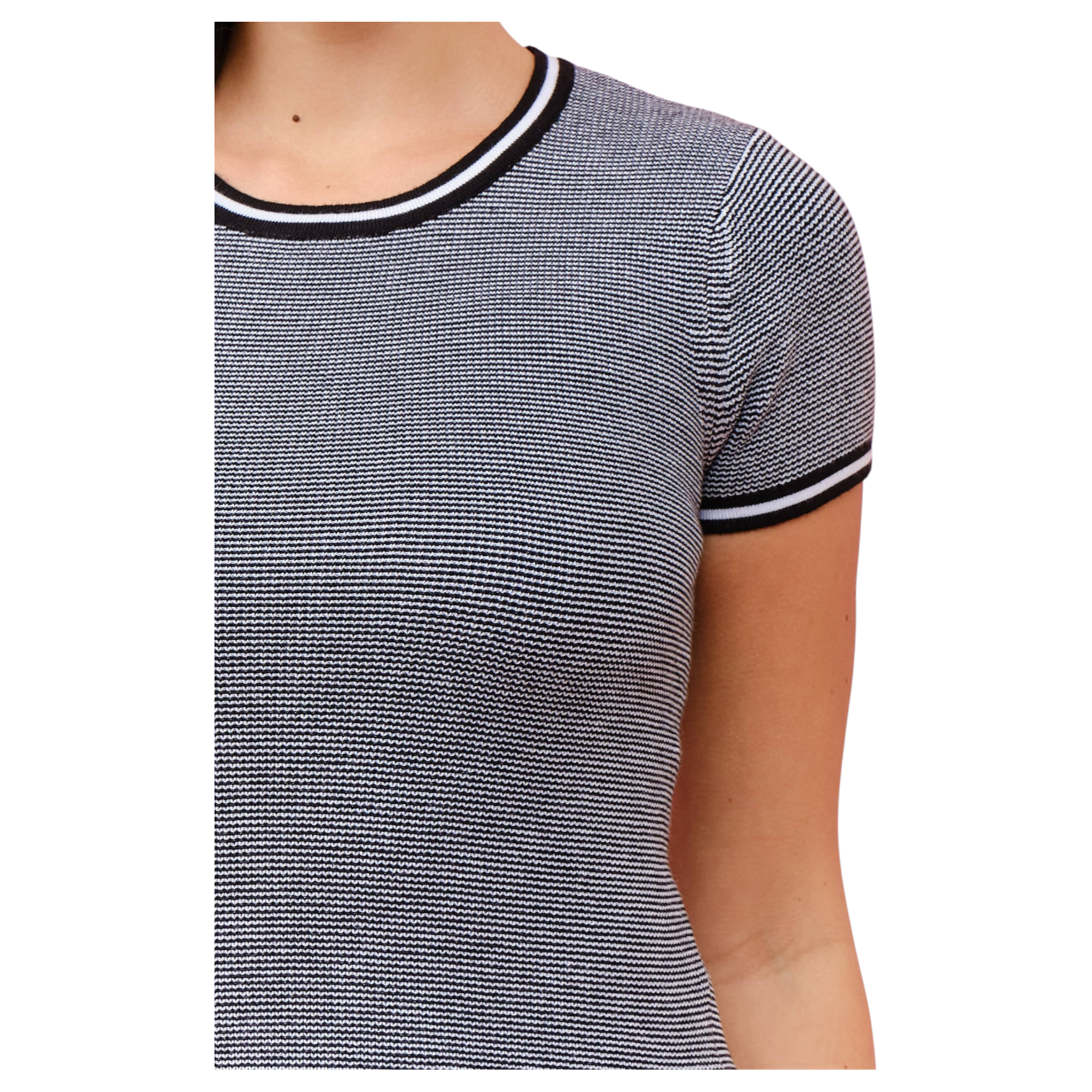 CIELO CIELO EXTRA STRETCHY SHORT SLEEVE PULL OVER SWEATER SW416