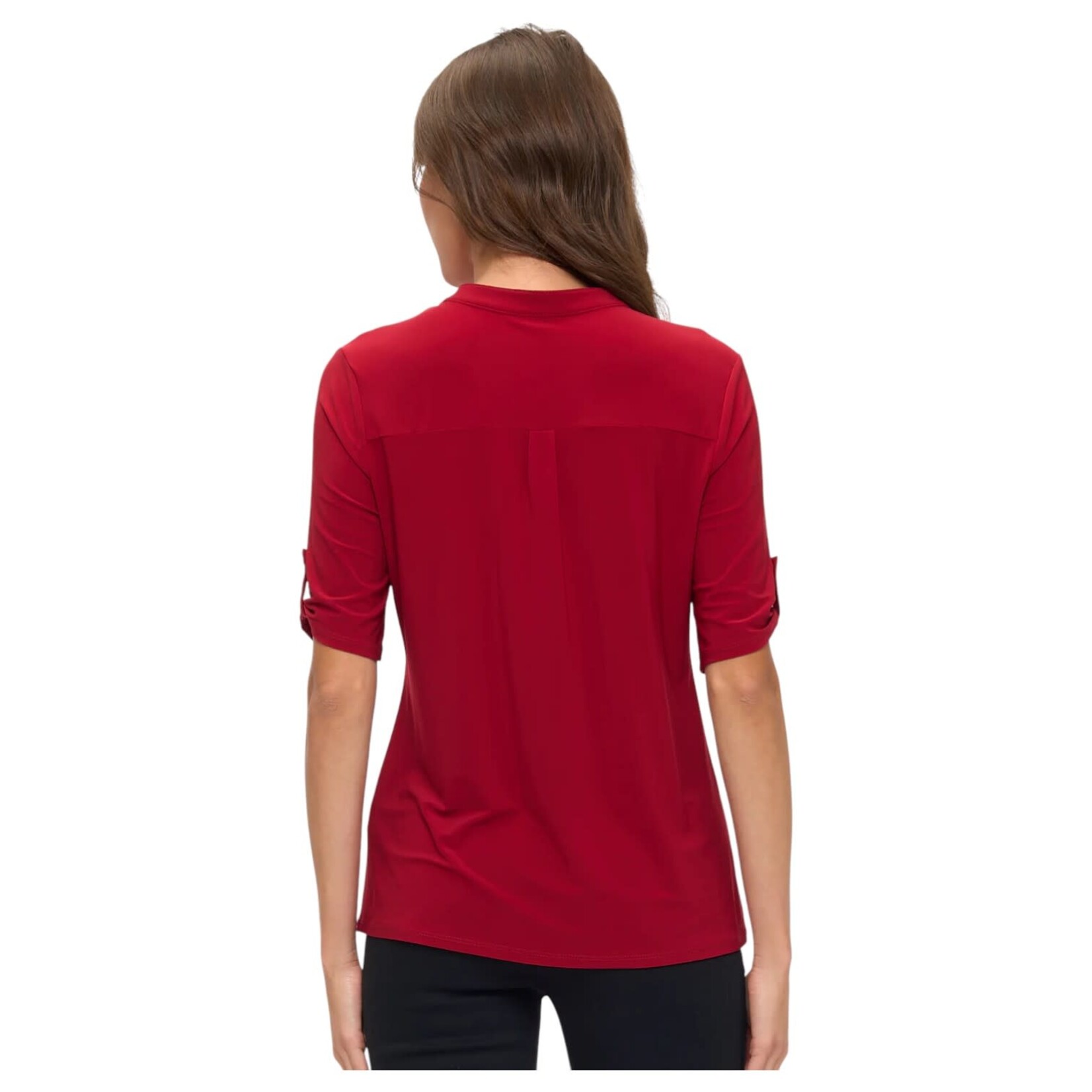 PERSEPTION PERSEPTION FAUX CHEST POCKETS SHORT SLEEVE TOP TP-MS-2245