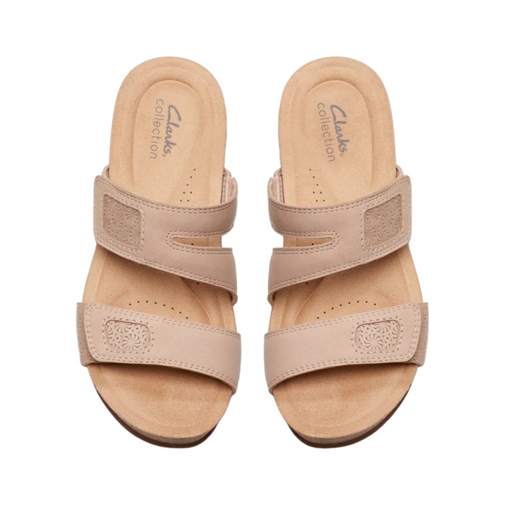CLARKS CLARKS DOUBLE STRAP SLIPPER CALENNE MAYE 26177045