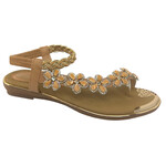 ATALINA ATALINA FLOWER DETAIL ELASTIC SANDAL DF7611