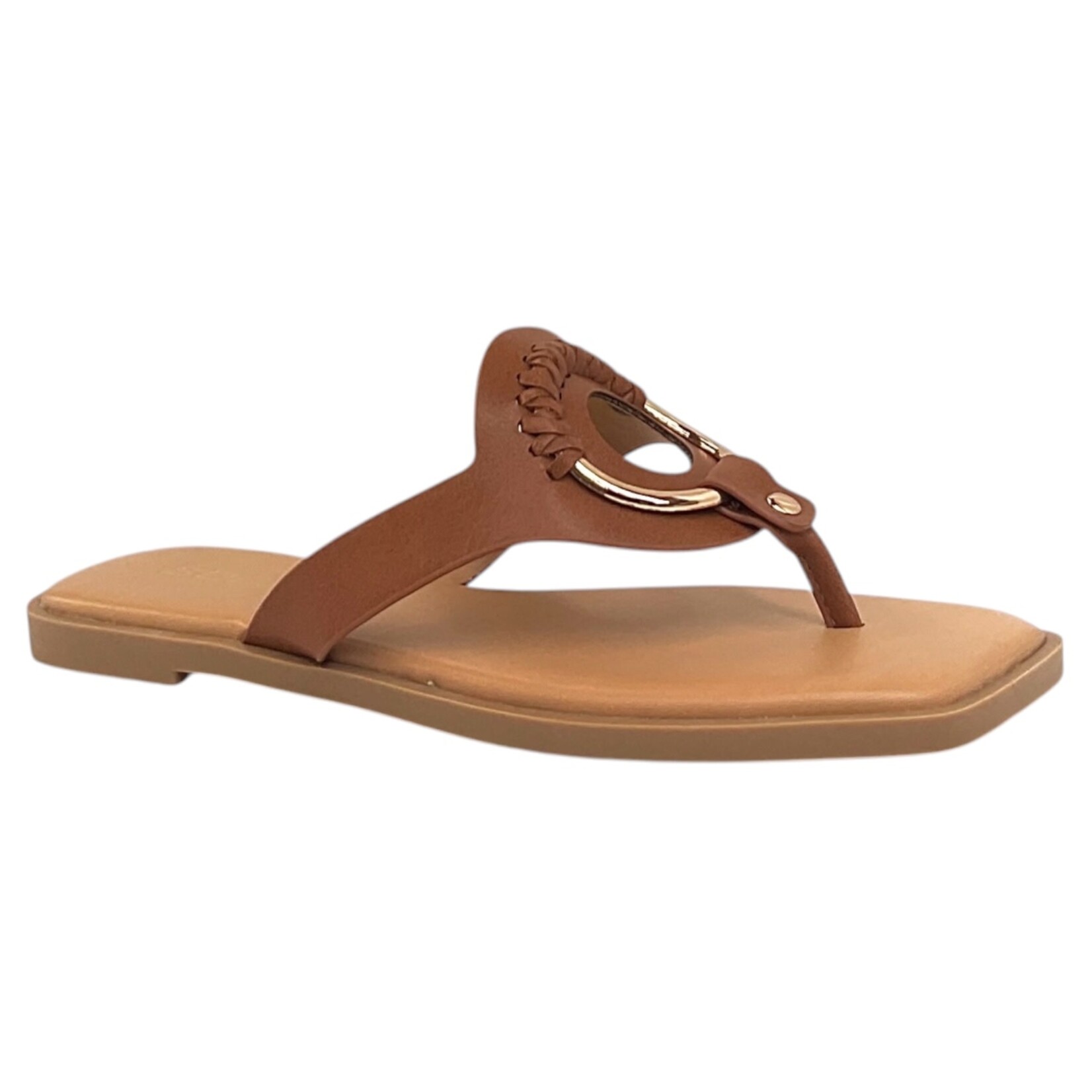 SODA SODA BRAIDED METAL RING THONG SLIPPER SEDRIC