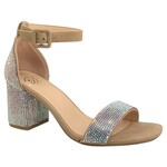 DELICIOUS DELICIOUS RHINESTONE ANKLE STRAP BLOCK HEEL CRETE